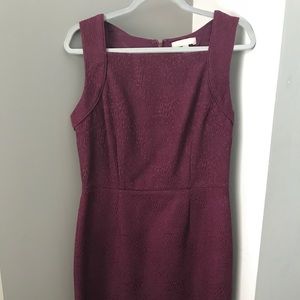 Burgundy sleeveless dress